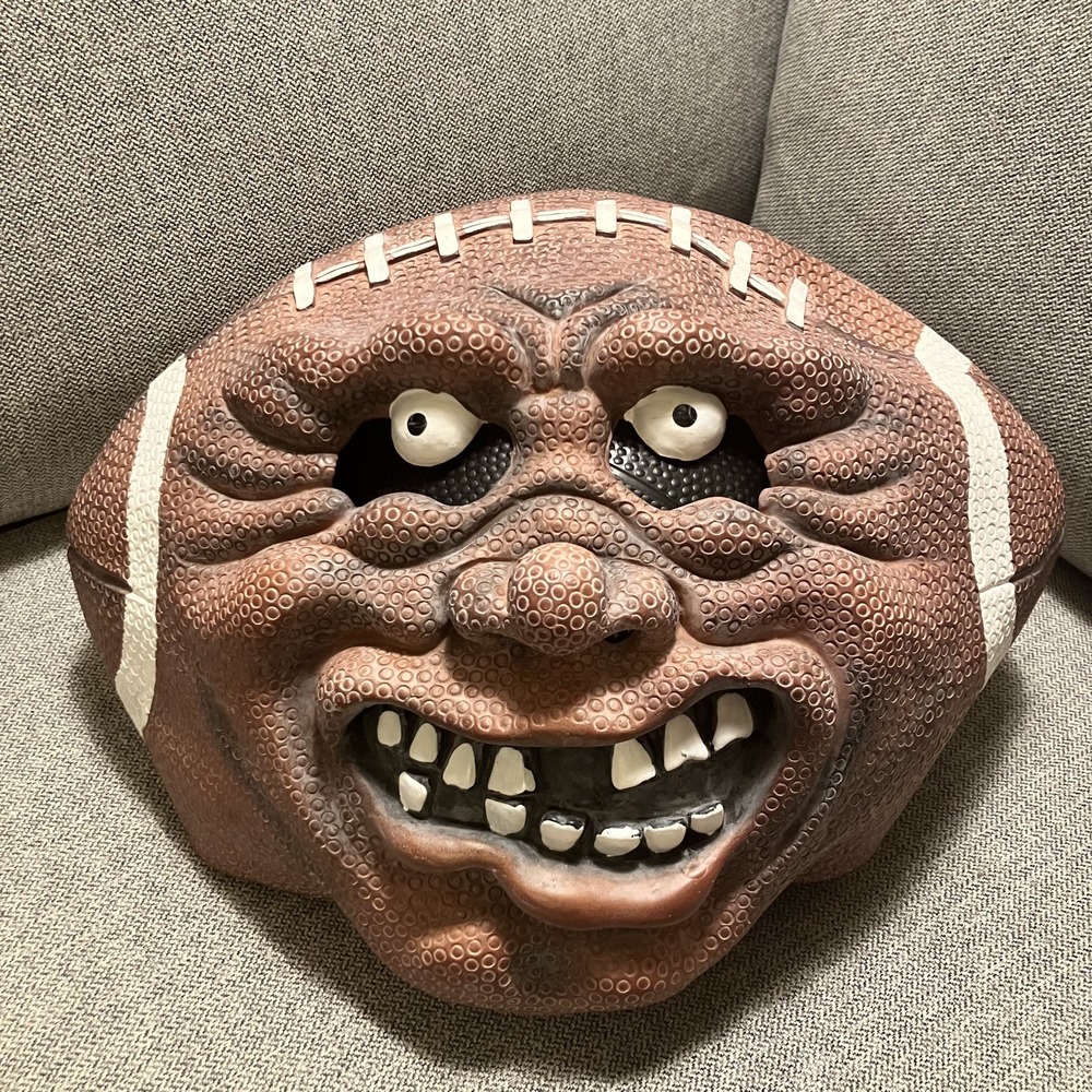 Vtg Football‎ Head Latex Mask Sports Cosplay